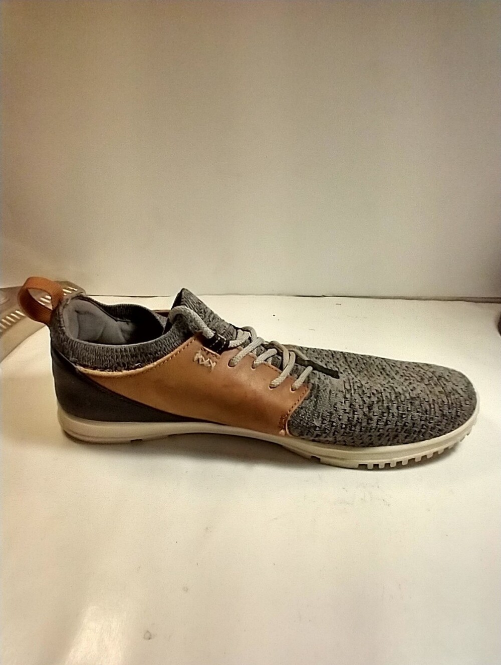 True Linkswear OG Feel Grey Knit Leather Spikeless Golf Shoes Men's sz 10.5. - Picture 7 of 12